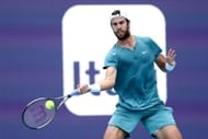 Khachanov is looking to reach the last eight for the first time.